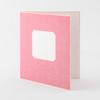 Midori Colored Foldable in with Sticker and 33282006 Paper, Half, Envelope, Semi-Transparent Pink,