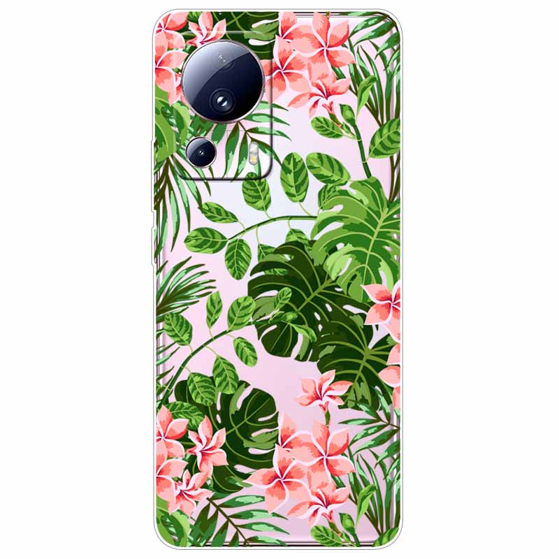 For Xiaomi 13 Lite 5G Case 13Lite Clear TPU Soft Lovely Cats Silicone Print Cover for Xiaomi Mi 13 Lite Transparent Xiaomi13Lite