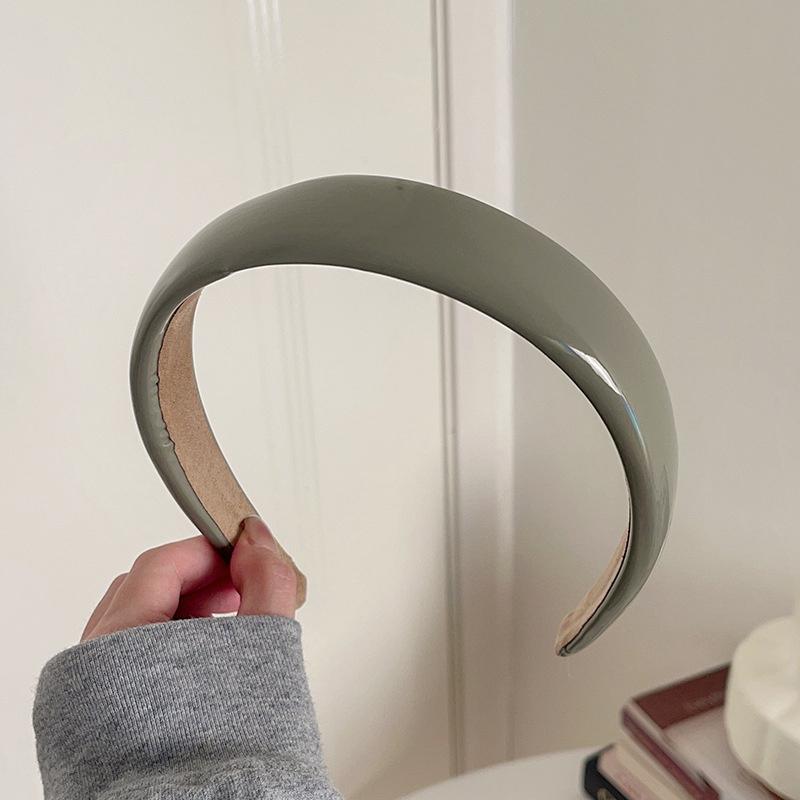 

Минималистичное женское украшение на голову Блестящие повязки на голову из синтетической кожи и губки для леди, девочек, для шопинга, путешествий, головной убор, сладкий обруч для головы