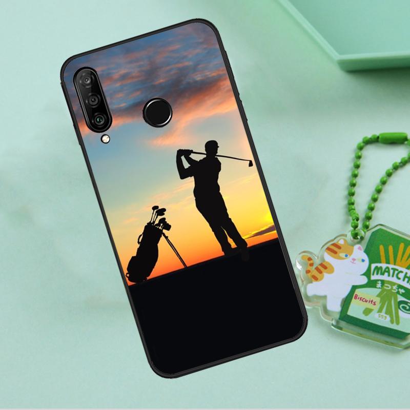 GOLF GOLFER GOLFING SUNSET For Huawei Nova 12s 12i 11i 7i 8i 9 10 SE Y91 Y90 Y60 Y70 Y72 Y61 P60 Pro P30 P40 Lite Case