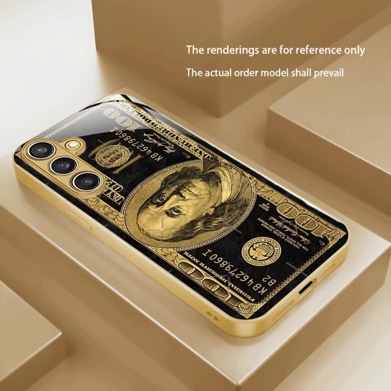 Banknote Golden Pattern Design for Phone Case Suitable for Galaxy S26 S25 S24 S23 Ultra S22 Ultra S20 Ultra 56 A72 A73 5G