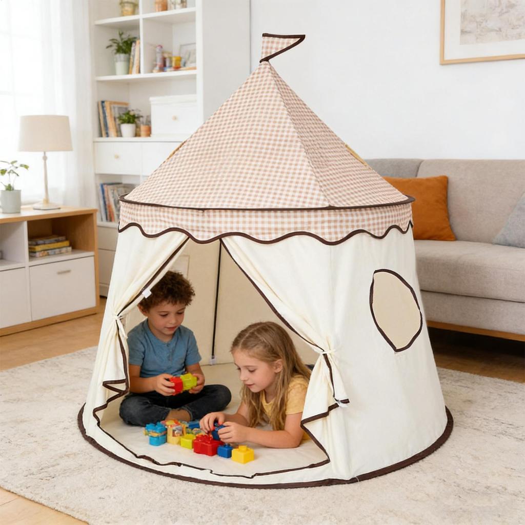 Portable Kids Play Tent for Boys Girls Princess Castle Playhouse Indoor Outdoor Children's Toy House for Toddlers Tent Gift