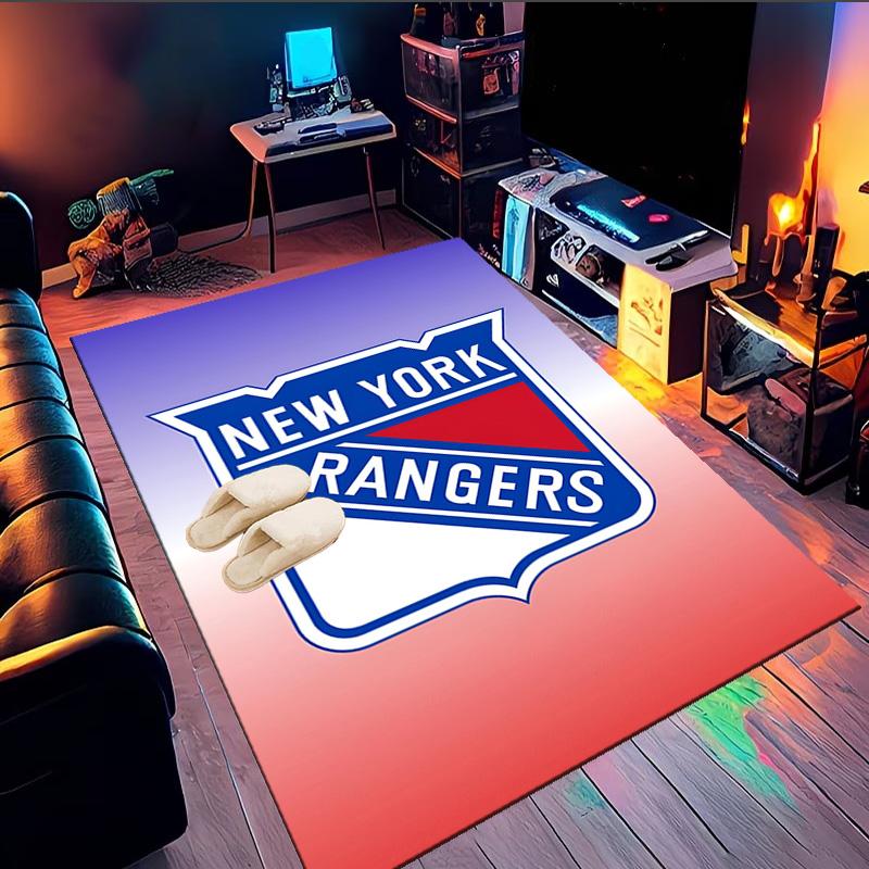 Rangers Hockey Area Rug Suitable for Indoor And Outdoor,Carpets for Kitchens, Homes, Offices, Living Rooms,Home Decor,Christmas Gift