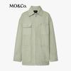 MO&Co. Solid Cotton Loose Fit Jacket