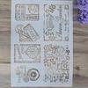 Plantillas de Mandala en capas para manualidades, tamaño A4, A3, A2, para pintura de paredes, álbum de recortes estampado