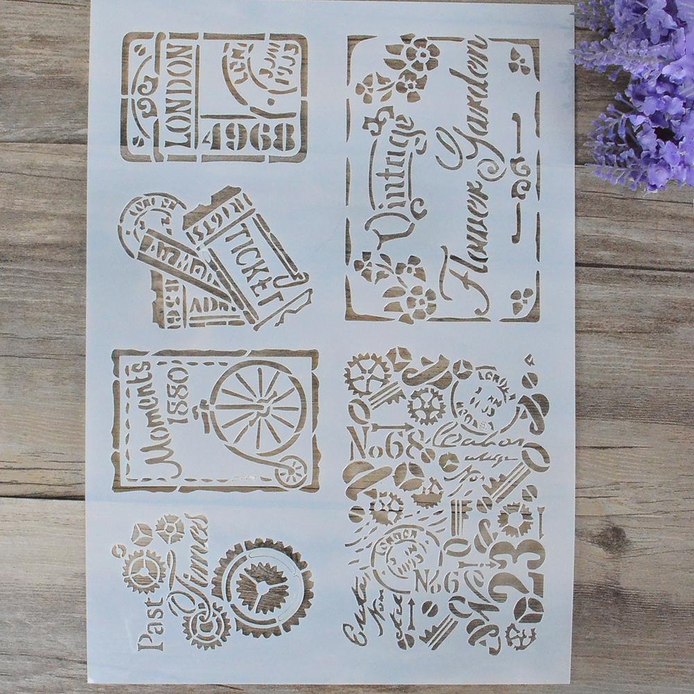 Plantillas de Mandala en capas para manualidades, tamaño A4, A3, A2, para pintura de paredes, álbum de recortes estampado