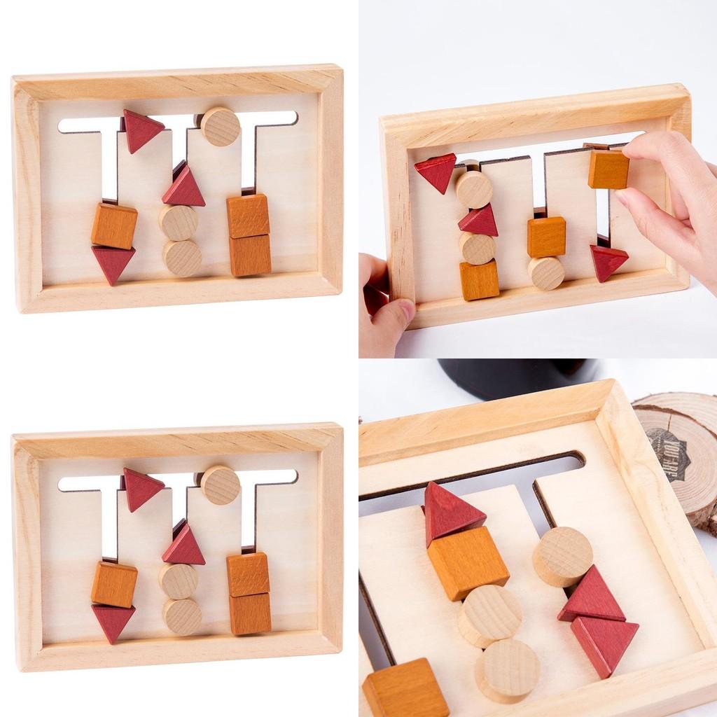 Placă de joc din lemn pentru potrivirea formelor Jucărie puzzle pentru copii Pentru învățare timpurie