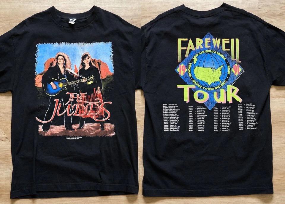 The Judds 1990 Love Can Build a Bridge Farewell Tour 2 Side Unisex Shirt Unisex T-Shirt XXXL