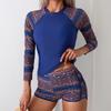 Ethnic Print Patchwork Tankini - Women's Two-Piece Swimsuit
