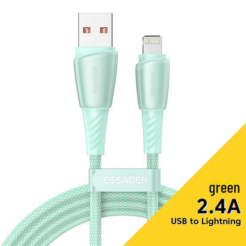 ESSAGER Rainbow Series Fast Charging Data Cable for Apple Devices