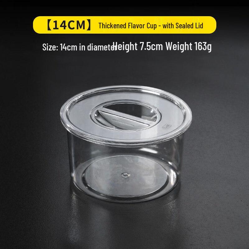 14cm 304 Stainless Steel Round Deep Serving Bowls with Lids (10-Pack)