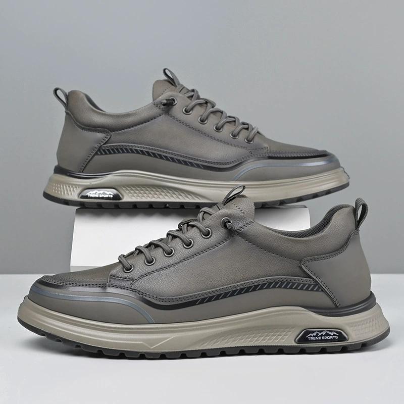 2026 New Men's Leather Casual Shoes Four Seasons Fashion Lightweight Business Shoes Men's Soft Sole Plus Size Men's Shoes 39-44