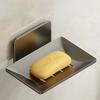 Household Bathroom No-Drill Wall Mounted Space Aluminum Soap Rack Drain Water To Prevent Rust Soap Storage Rack