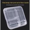 JINGRX 4-Compartment Disposable Meal Box