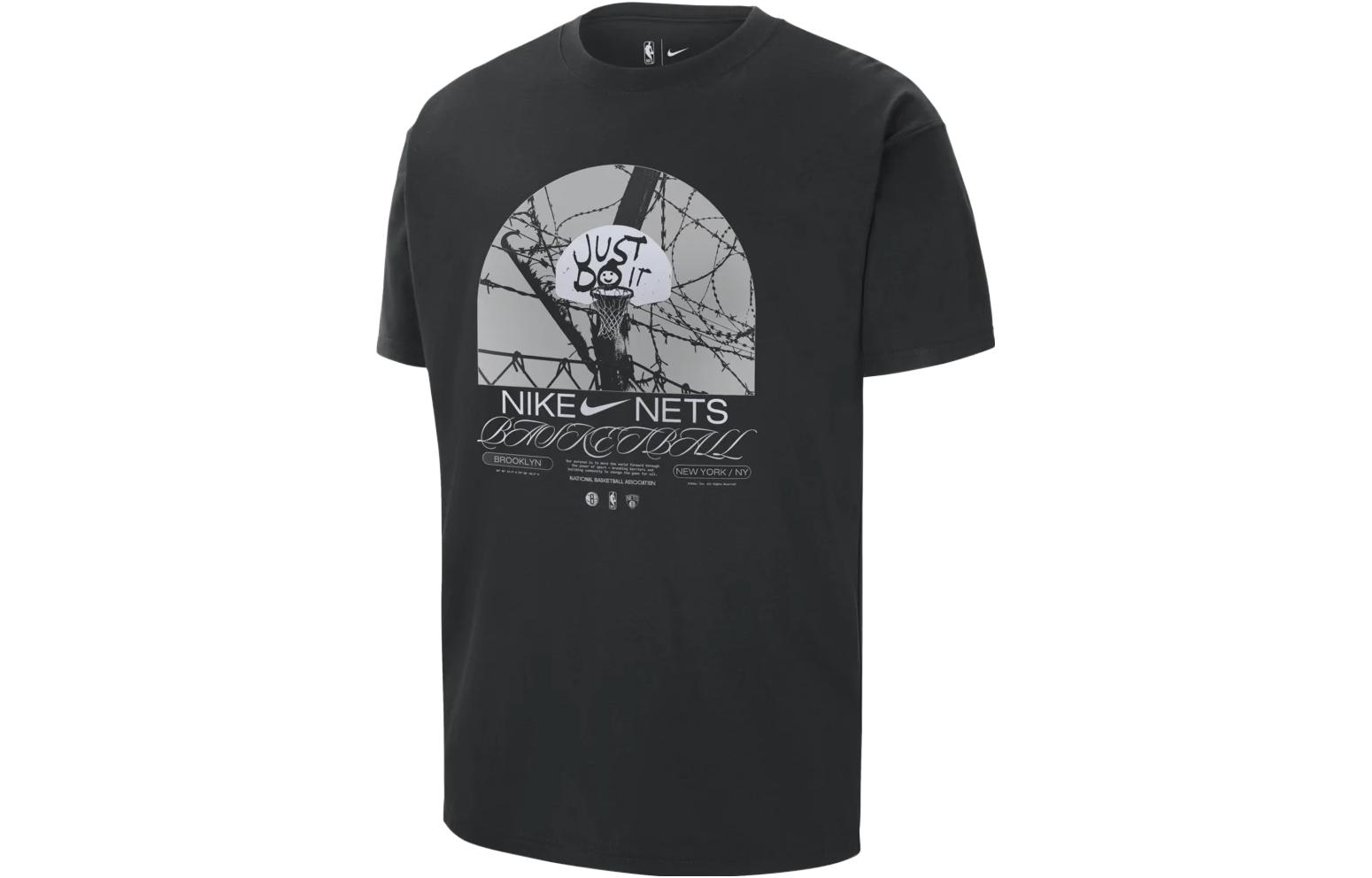 Футболка Nike NBA Brooklyn Nets Courtside Max 90 Свободный крой DR6289-010 XS