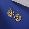 Stainless Steel Horus Eye Earrings Vintage Celtic Knot Hanging Earrings Women's Trendy Jewelry Gifts
