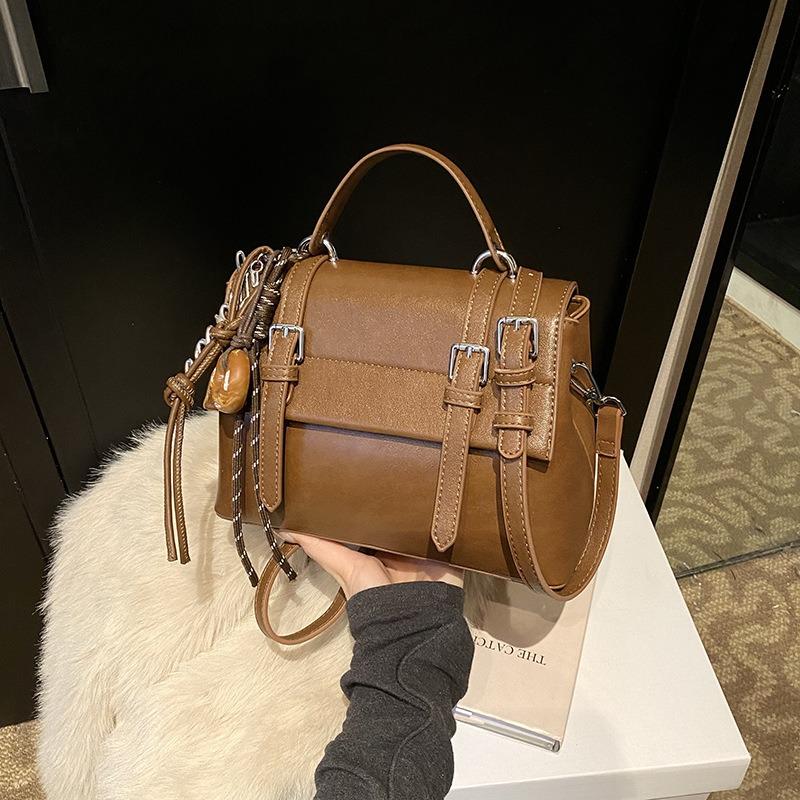 Retro small bag women's versatile new fashion shoulder messenger bag women's casual portable small square bag