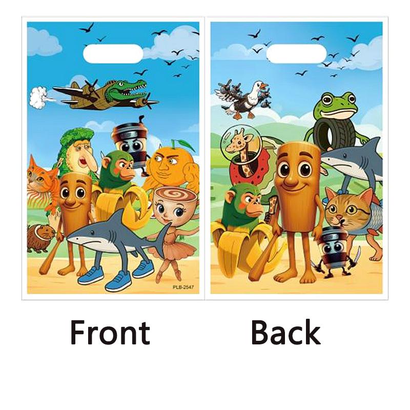 

10/30Pcs Tung Tung Sahur Tralalo Present Bag Talian Italian Brainrot Candy Bags Kids Favors Birthday Handheld Decorative Bag 10 Pcs
