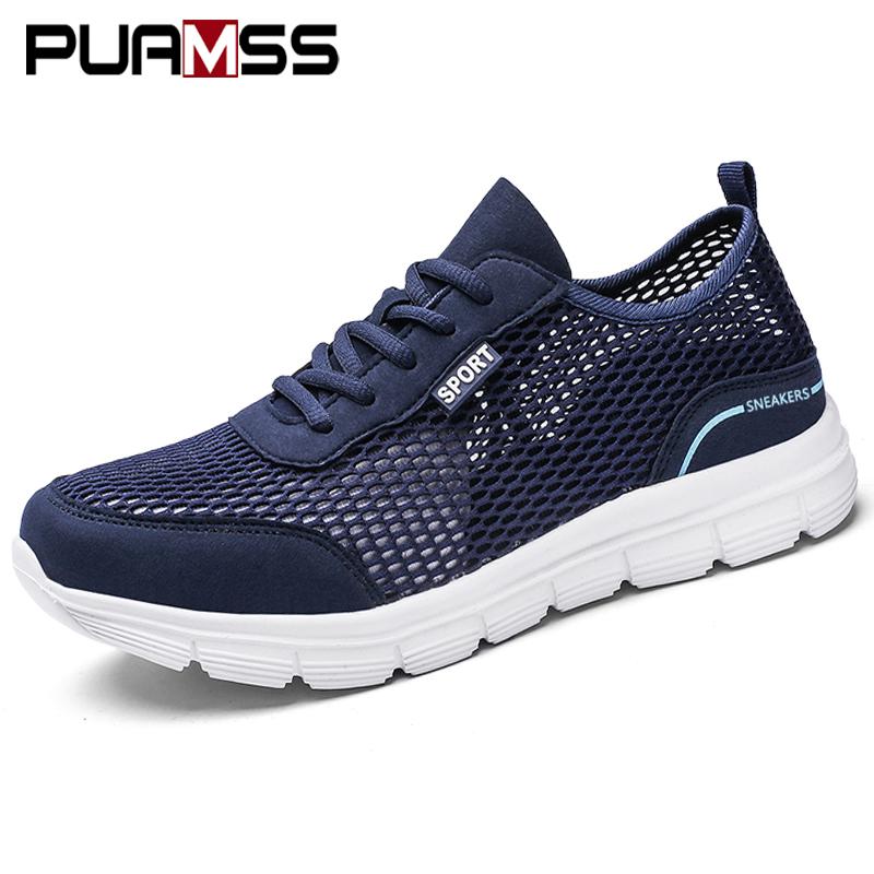 

Summer Men Sneakers Shoes Fashion Breathable Casual Sneakers for Men Tenis Zapatillas Hombre Walking Shoes Plus Size 39-46 46 чорний