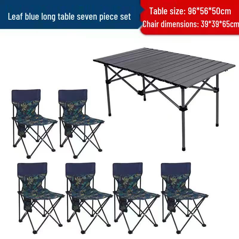 OIMG Folding Camping Table and Chair Set