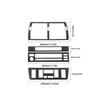4Pcs Carbon Fiber Interior Central Console Cover Trim For BMW X5 E53 2000-06