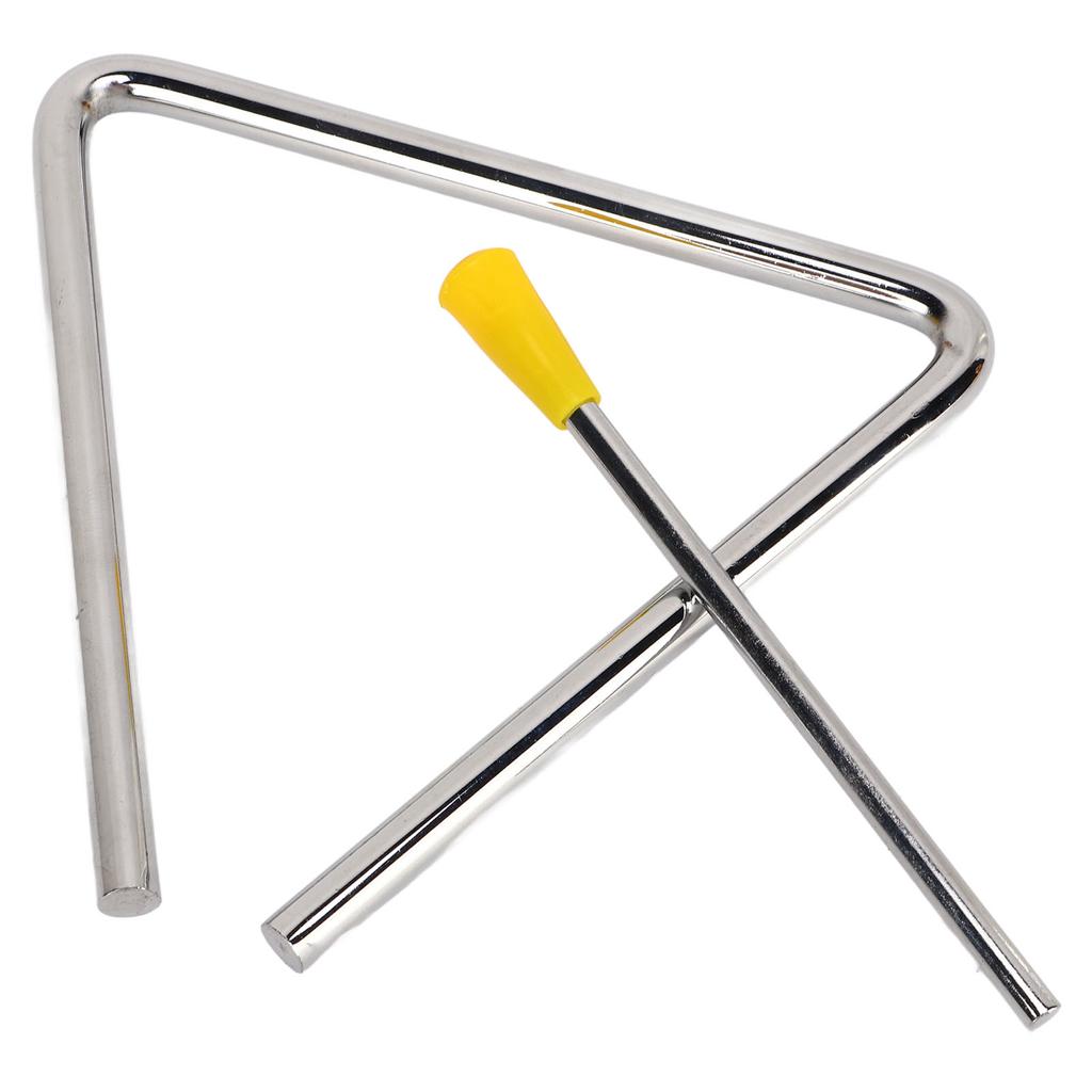 Triangle Hand Percussion Metal Easy Playing Delicate Playing Triangle Instrument with Striker