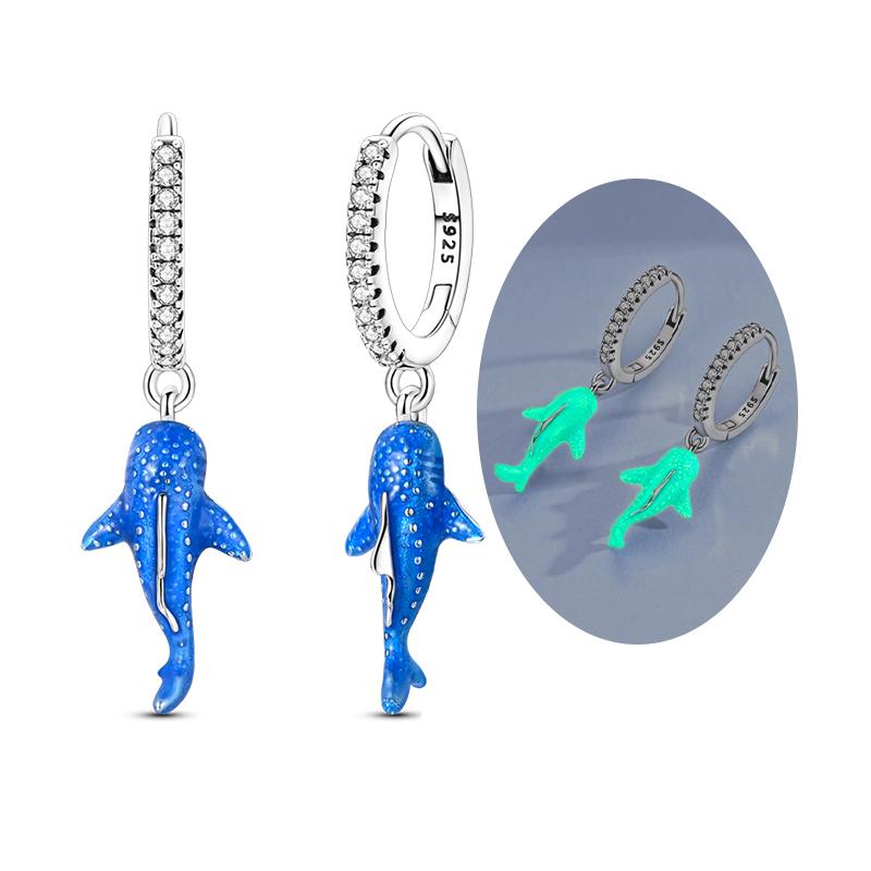 Hoops Earring Copper Dolphin Heart Star Moon Sun Celtic Knot Earring For Women Girls Party Birthday Fashion Jewelry