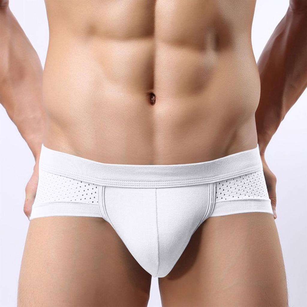 Men's Underwear,briefs, Men's U-shaped Bags, Anti-clogging, Low Waist, Solid Color