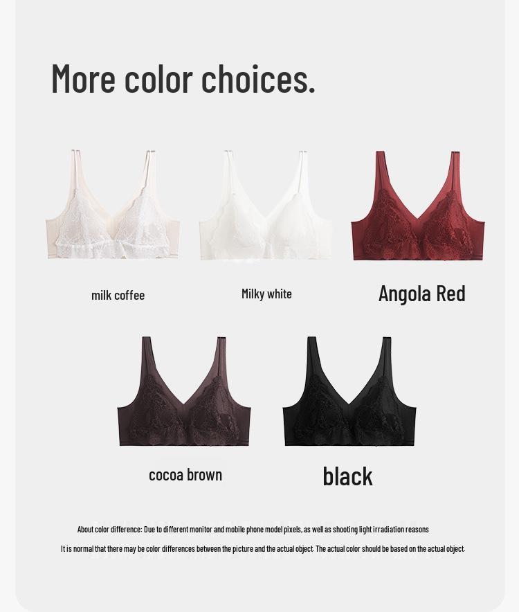 

Wirefree Lace Uplift Minimizer Bra for Women - Seamless, Side Support, Anti-Exposure XL=85BC