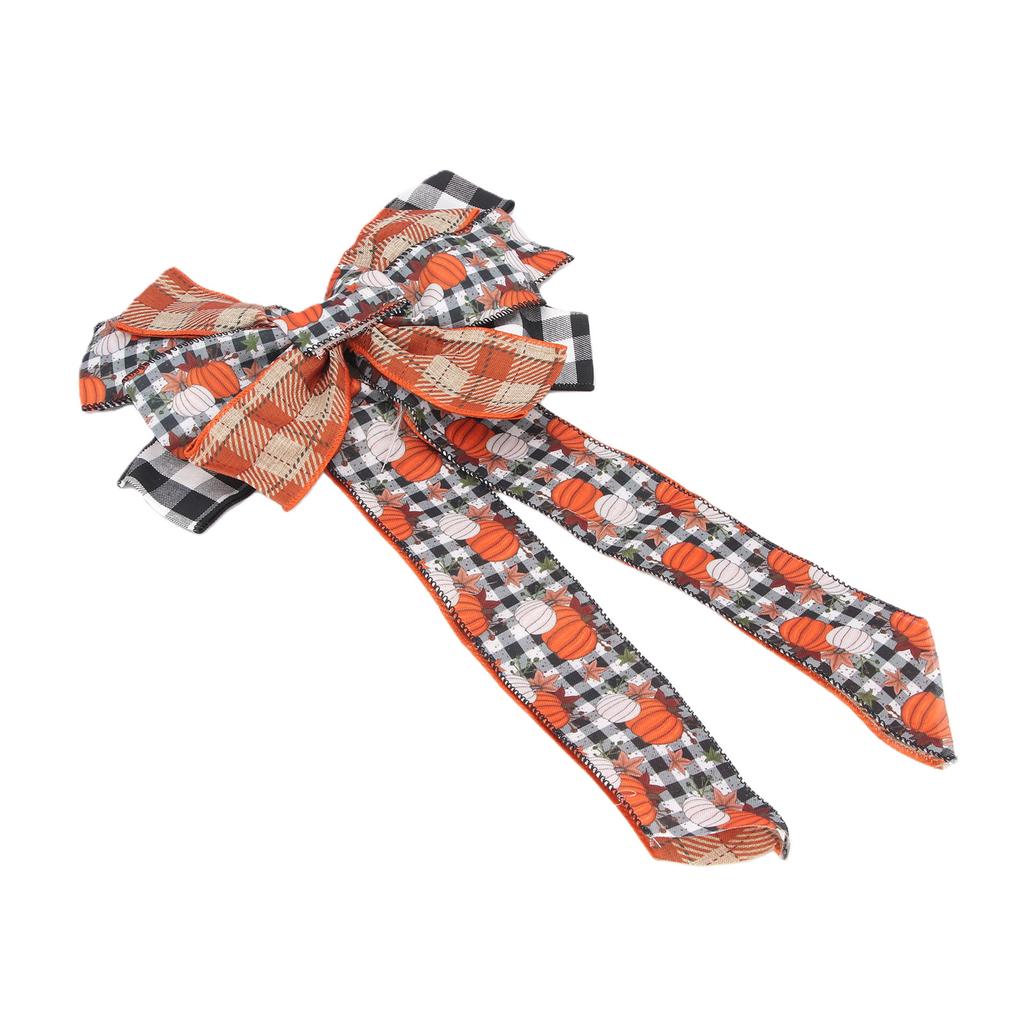 Fall Wreath Bow Fall Thanksgiving Bows Decor for Farm Home Present Wrapping Decoration