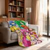 S Smile E P PrecureS Cute Anime Blanket Soft Throw Blanket for Home Bedroom Bed Sofa Picnic Travel Office RestCover Blanket Gift
