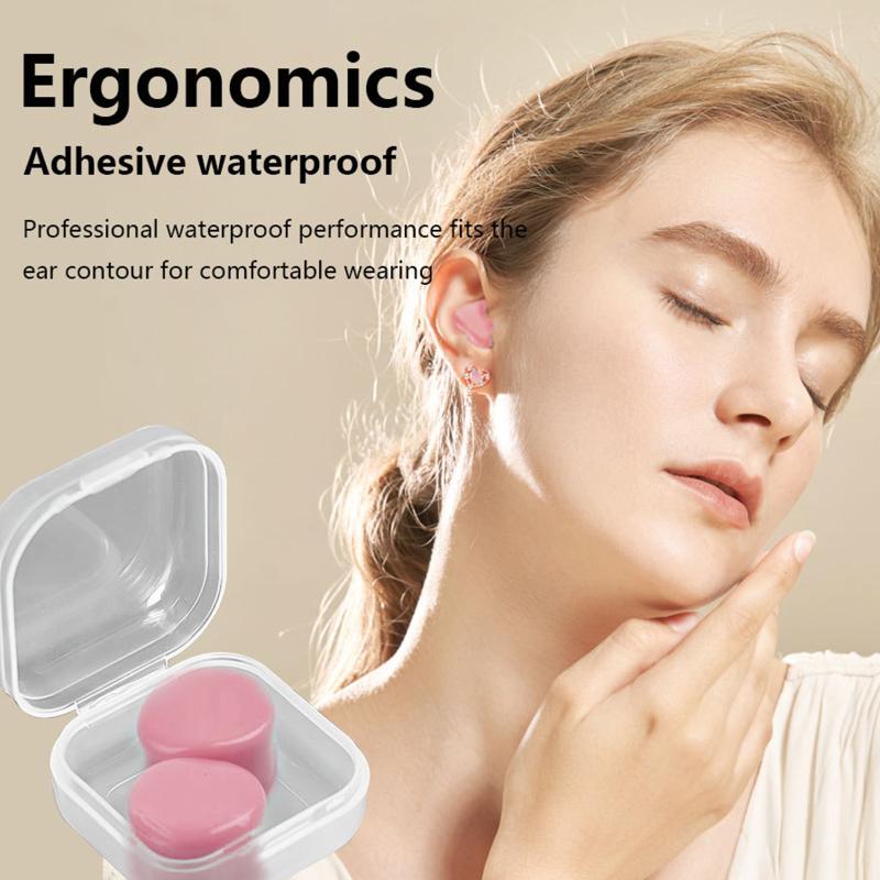 30Pcs Silicone Ear Plugs Reusable Earplugs For Sleeping Swimming Traveling Working Studying Noise Reduction Flexible Ear Plugs