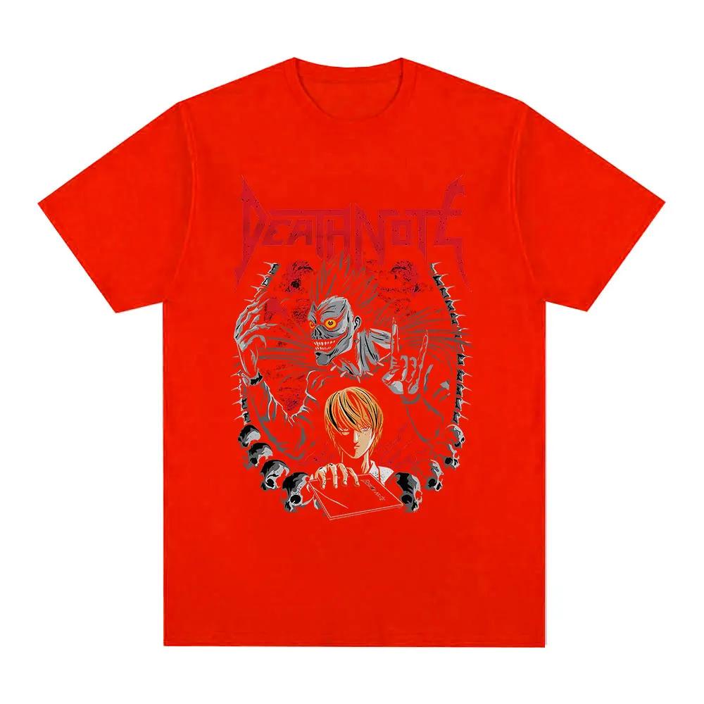 Anime Death Note Ryuk Yagami Light T Shirt Unisex Women Clothing Cotton Oversized Tshirt Fashion Vintage Short Sleeve Tshirts