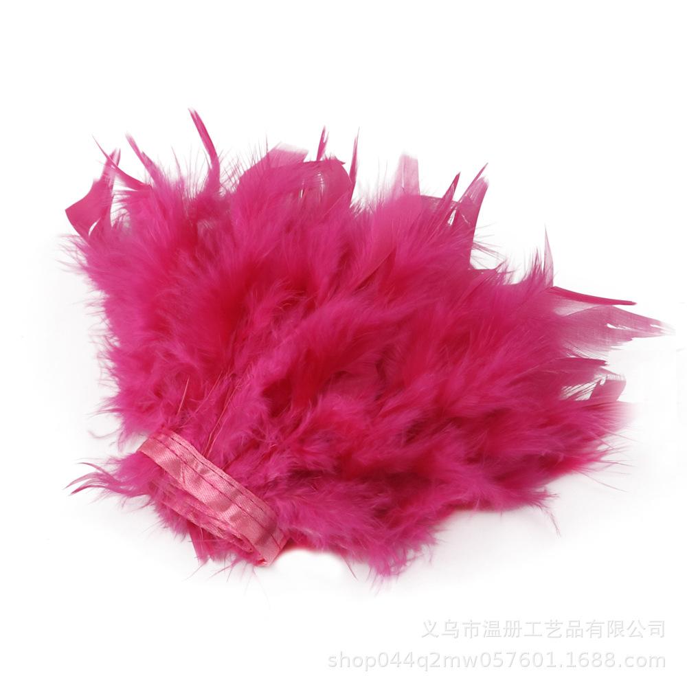 Feather Turkey Feather Lace Car Doll Decorative Fire Piece Cloth Edge Feather Handmade Dress Skirt Material