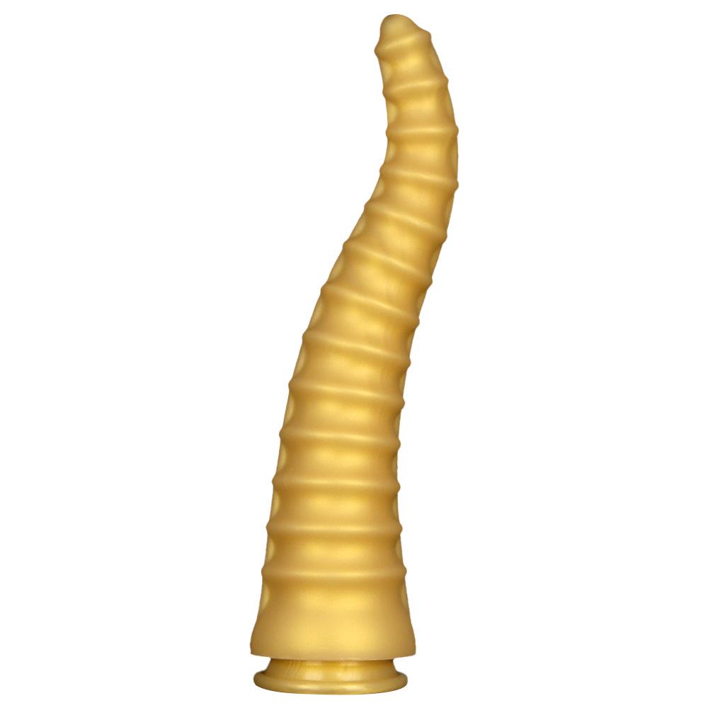 Silicone Pointed Layered Refreshing Black Horse Penis for Men and Women  Large Anal Plug Anal Plug Simulation of Masturbator
