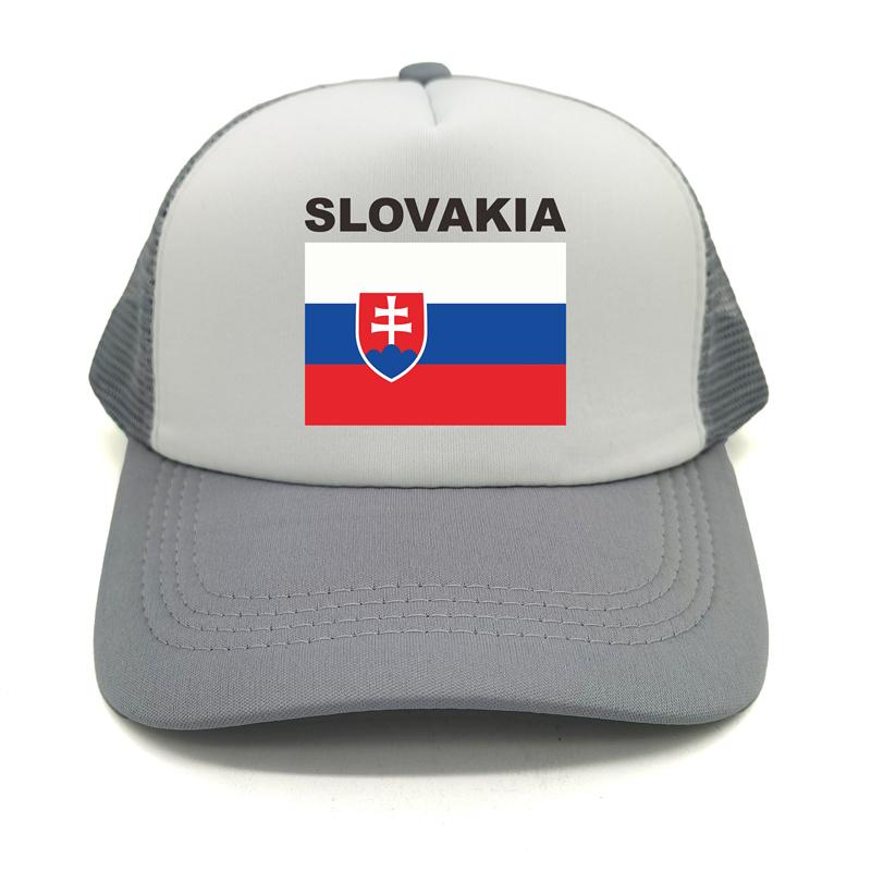 Slovakia Trucker Cap Summer Unisex Cool Country Flag Hat Baseball Caps Unisex Outdoor Mesh Net Caps