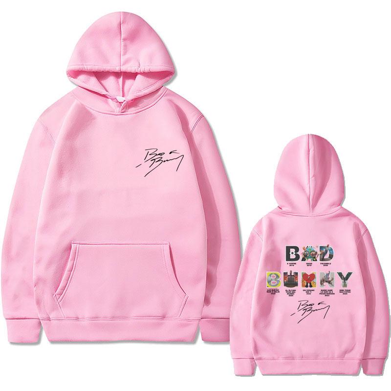 Rapper Bad Bunny Music Album Cover Graphic Hoodie Men Women Hip Hop Oversized Hooded Tracksuit Male Casual Fleece Cotton Hoodies