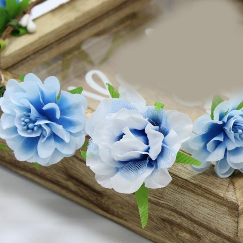 Flower Headbands Women Bride Flower Crown For Wedding Party Supply Floral Garlands Crown Hair Wreath Floral Headbands