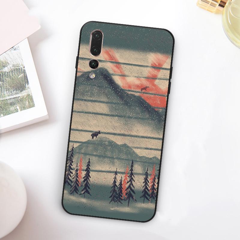 Wild MountainsMoon Lake For Huawei Nova Y73 Y72 Y90 Y70 Y60 Y91 Y61 12s 12i 11i 8i 9 10 SE P60 P30 Pro P40 Lite Case