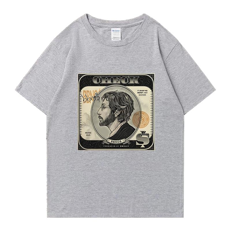 New In Hot Sale Bbno$ Check Fans Tour 2025 T Shirts Men Women Y2k Funny Vintage Short Sleeve T-shirt Unisex 100% Cotton Clothing