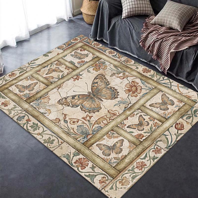 2025 New Butterfly Decoration Carpet Rug for Living Room Bedroom Home Sofa Decoration,Kids play Non-slip Floor Mat26