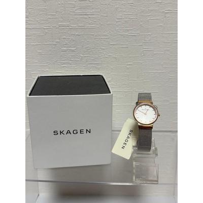 Used SKAGEN White Dial Mesh Band Watch