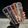 Luxus galvanisierte transparente Strass-Handyhülle für Apple/Samsung