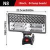 For Makita 18V Li-ion Battery LED Work Light 3/4 Inch Flashlight Portable Emergency Flood Lamp Camping Lamp