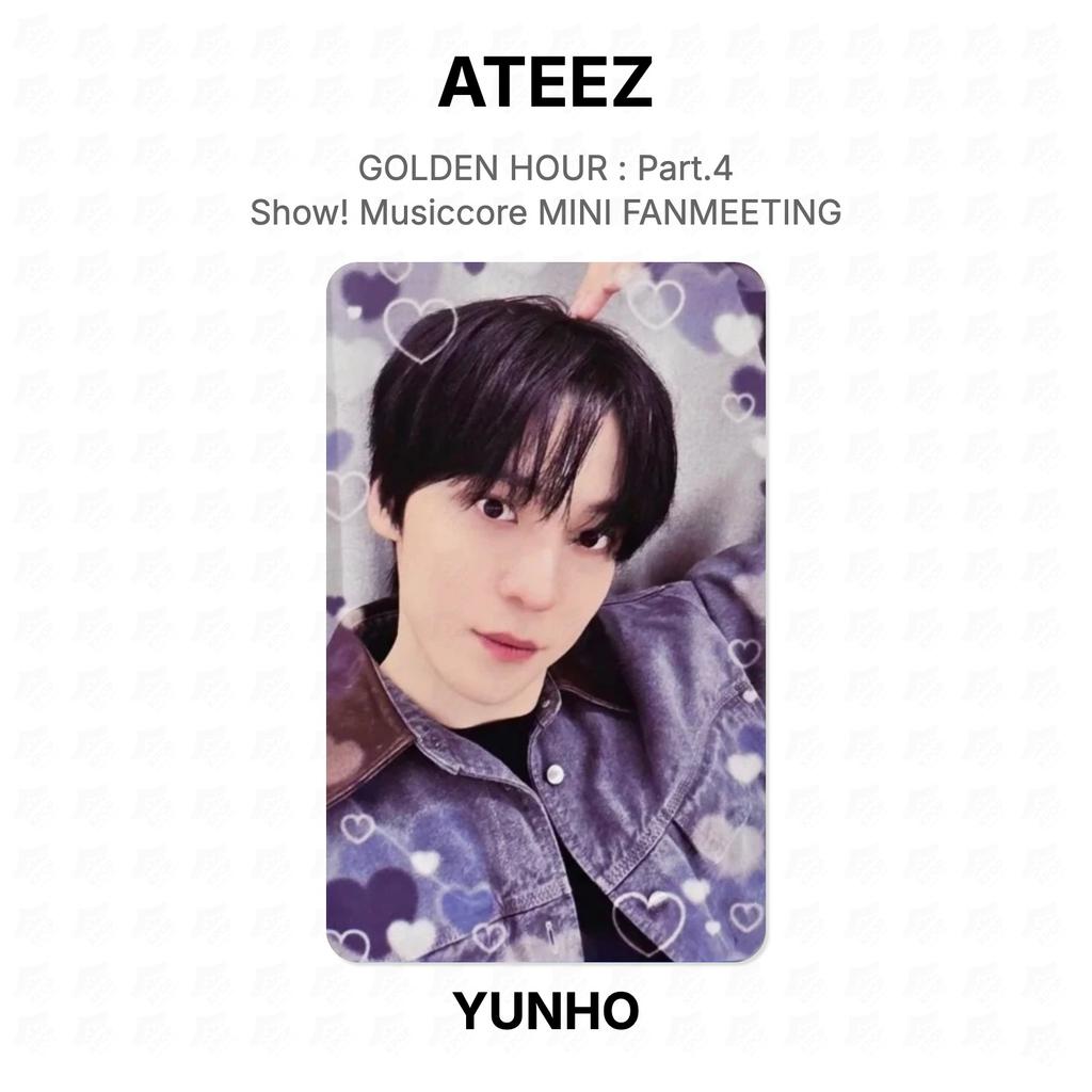 ATEEZ ORA D'ORO : Parte 4 Mostra! Musiccore MINI FANMEETING Fotocarta Ufficiale