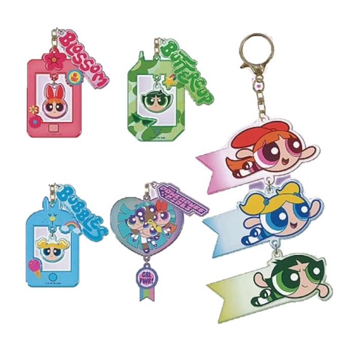 Powerpuff Girls Yura Yura Keychain Ver. 2 [Set of 5 (Full Set)] Gacha