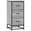 VidaXL Buffet Sonoma Grey 35.5x35x76 Cm Engineered Wood and Metal, Storage Furniture, Kitchen Storage Furniture, 848947