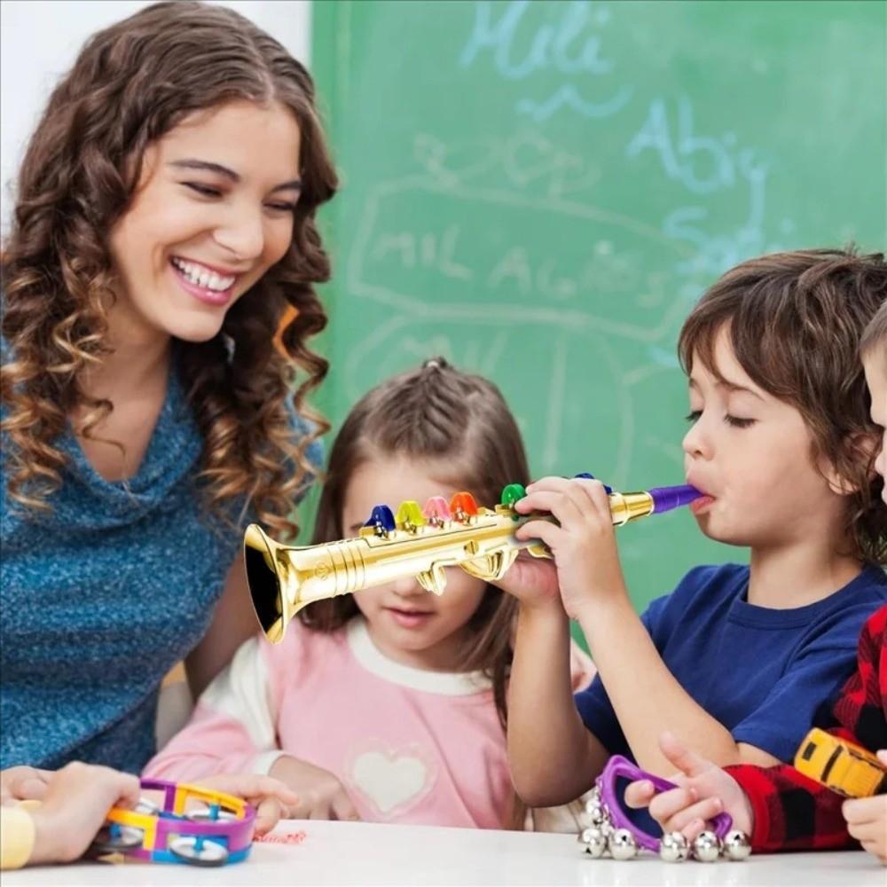 Four-tone Kids Saxophone Toy Simulated Musical Musical Instruments  Parent-Child