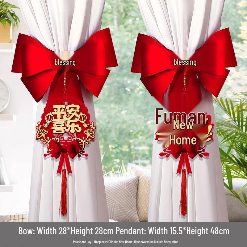 Creative New Home Curtain Tieback Decoration for Housewarming Ceremony
