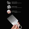 Aluminum Fork Comb Men Personal Grooming Wide Teeth TangleFree Styling Travel Friendly Accessory